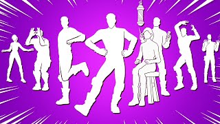 All Copyrighted Fortnite Dances amp Emotes Line Dancin Popular Vibe Independence Get Griddy [upl. by Allista]