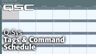 QSYS Administrator Part B Tags and Command Schedule [upl. by Syned]