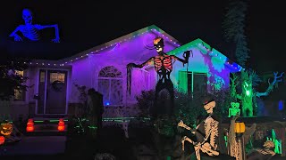 New 2024 Halloween Houses Neighborhood Tour Part 2 [upl. by Aeki]