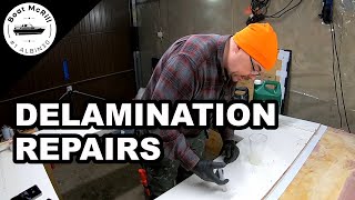 How to do delamination repair with epoxy  Doghouse roof EP6 [upl. by Randie]