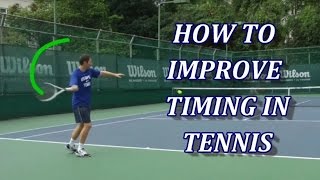 3 Drills To Improve Timing in Tennis [upl. by Gnik]