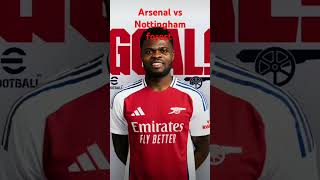 Saka goal Nwaneri goal Thomas partey goa Arsenal vs Nottingham forest arsenal epl viral [upl. by Ahtis82]