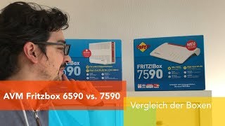 AVM Fritzbox 6590 vs 7590 Vergleich der Boxen für DSL und Kabel [upl. by Afatsum]