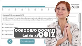 Guida al Quiz del concorso docenti [upl. by Enileoj]