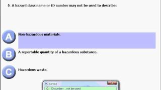 CDL Hazardous Material HAZMAT Endorsement Exam Questions and Answers Part I [upl. by Merritt629]