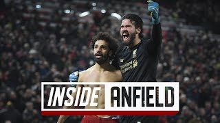 Inside Anfield Liverpool 20 Manchester United  Incredible scenes after Salahs late strike [upl. by Ahseki]