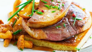 Recette  Tournedos Rossini aux girolles [upl. by Cohe]