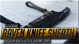 How to make a Broken Back Style Knife Sheath [upl. by Demaggio800]