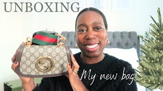 UNBOXING MY NEW IN GUCCI DUPE FASHION BAG BY COEEBAGS MY FIRST CHRISTMAS 🎄 GIFT🎁 [upl. by Asta]