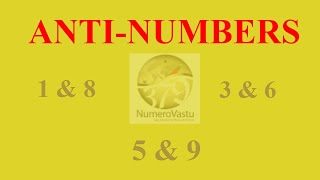 Anti Numbers in Numerology  antinumbers numerology NumeroVastu [upl. by Rotceh781]