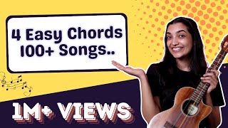 Play 100 Songs Using 4 Basic Ukulele Chords  Sayali Tank [upl. by Rolanda]