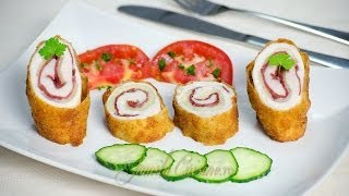 Cordon bleu de pui  JamilaCuisine [upl. by Ellinet51]