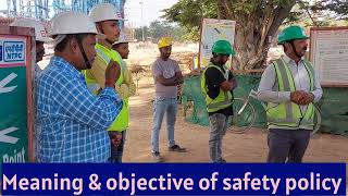 Meaning amp objective of safety policyDayanandsafetymotivationaltraining [upl. by Eydie]