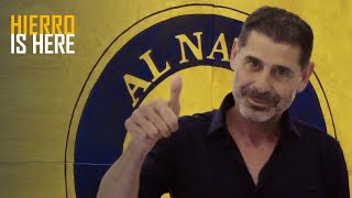 الإسباني فيرناندو هييرو مديرا رياضيًا لنادي النصر 💛 AlNassr sporting director Fernando Hierro Speaks [upl. by Abshier283]