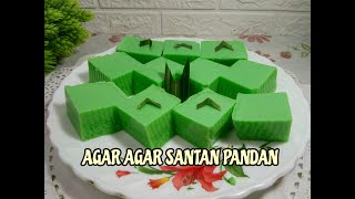 Agar agar santan rasa pandan sangat mudah dan enak [upl. by Alaine]