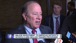 Major investment to improve Detroits schools and skilled trades programs [upl. by Jacklyn]