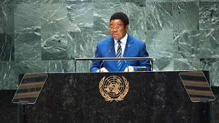 WAZIRI MKUU KASIMU MAJALIWA AKIHUTUBIA BARAZA LA UMOJA WA MATAIFA KWAKISWAHILI [upl. by Mrots825]