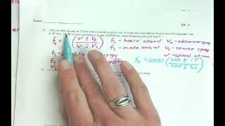 Physics 1  Final Exam Review  Doppler Effect 72 [upl. by Zedecrem]