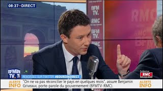 quot100€ net hors revalorisation légale de 18quot B Griveaux détaille l’augmentation annoncée du SMIC [upl. by Hesta]