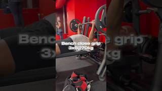 Début du close grip bench chestday powerlifting neoness forceathletique sbd [upl. by Candi60]