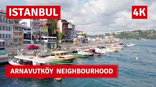 Istanbul Arnavutköy Neighbourhood Walking Tour 2 November 20214k UHD 60fps [upl. by Nunnery]