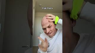 EASY HAIR HACK ✅ hair hairstyle funny youtubeshorts shorts bald [upl. by Tterrej]