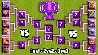 TORNEO de CARTAS EVOLUCIONANADAS  1vs1  2vs2  3vs3  Clash Royale [upl. by Anilosi]