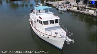 2020 44AE Kadey Krogen Escapade Trawler [upl. by Eniahpets]