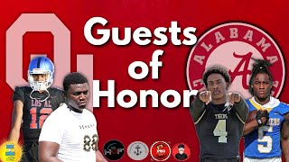 Top Recruits Visit Oklahoma Alabama for Red Carpet Event [upl. by Atrim]