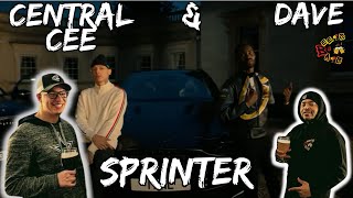 1000 BARS PER HOUR  Americans React to Central Cee x Dave Sprinter [upl. by Nnodnarb]