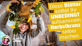 Ist das Herbstdeko oder schon Advent Ideen für Winter Dekokränze aus Laub Einfach selber machen [upl. by Nnylrebma]