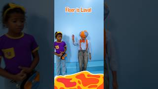 Kid Blippis ULIMATE 🔥 Floor is Lava RESCUE CHALLENGE blippi shorts [upl. by Akiemehs]