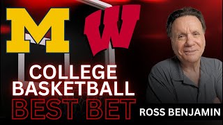 Michigan vs Wisconsin Picks Predictions and Best Bets  College Basketball Bets For 12324 [upl. by Arebma37]