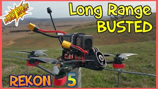 Rekon 5 HGLRC FPV Drone  Analog RANGE TEST  ðŸ˜ [upl. by Otreblasiul759]