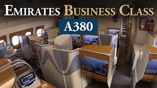 Emirates A380 Business Class Review  The best seats revealed [upl. by Dnaltruoc118]