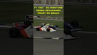 F1 1993 INGLATERRA  AYRTON SENNA SEGURANDO NO BRAÇO ALAIN PROST shorts [upl. by Cooke]