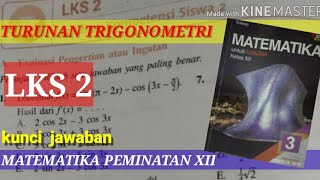 TURUNAN TRIGONOMETRILKS 2ERLANGGA SUKINO [upl. by Karr]