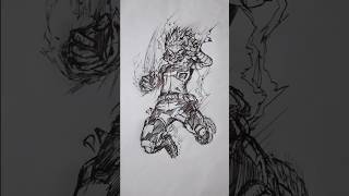 Daku speed drawing stick man transformation viralanime drawing myheroacademia [upl. by Afirahs]