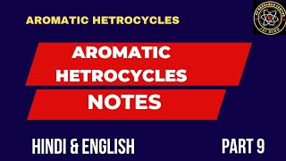 Aromatic heterocycles notes [upl. by Cleres]