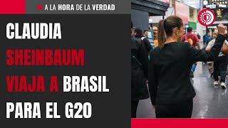 Claudia Sheinbaum viaja a Brasil para el G20 [upl. by Filberte827]