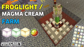 Simple Froglight farm in Minecraft pe 119  Magma cream farm mcpe119 mcpebedrock [upl. by Nevs]