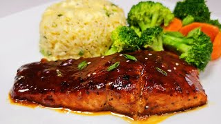 General Tsos Salmon  recipe quick in 15 mins [upl. by Disraeli]