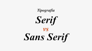 Tipografía Serif v Sans Serif [upl. by Spense220]