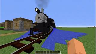 Trains in Minecraft ar COOL Immersive Railroading Mod [upl. by Adnorrahs]