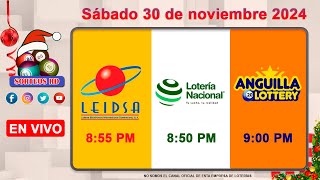 Lotería Nacional LEIDSA y Anguilla Lottery en Vivo 📺  Sábado 30 de Noviembre 2024  855 PM [upl. by Pacifica]