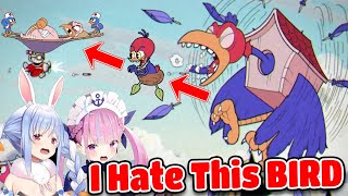 Pekora And Aqua Funny Reactions To Wally Warbles Boss Fight In Cuphead Hololive【ENG SUB】 [upl. by Naor]