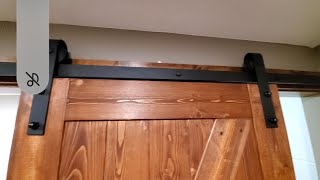 barn door hardware quick tutorial [upl. by Senzer375]