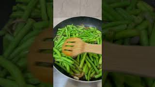 Stir fry long beans sitaw shortvideo cooking viralshort yummy fooloversatisfying [upl. by Neirb]