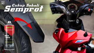 Pengkilap Body Motor  CUKUP SEKALI SEMPROT  Langsung Seperti BARU  Hafez Restorer [upl. by Gabriellia412]