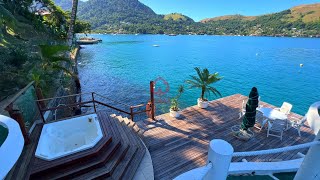 LINDA CASA BEIRA MAR EM ANGRA NO CONDOMÍNIO DO CAZUZA E AYRTON SENNA COM DECK PARA IATES E HIDRO 🌴🔆 [upl. by Randa]